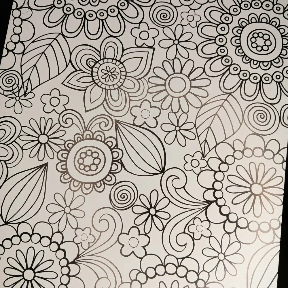 Portfolio Folders To Color Flowers And Circles Vintage 2010 Gartner Set Of Two